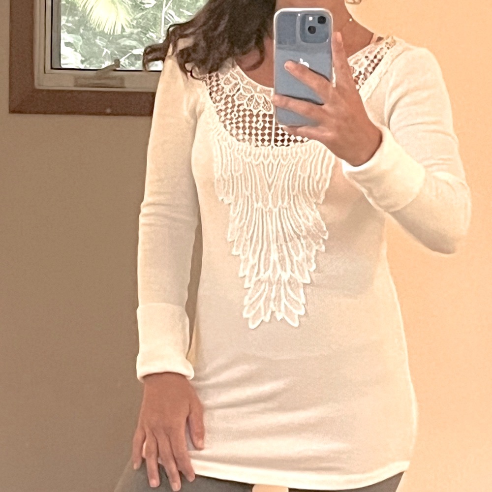 Free people, White sweater